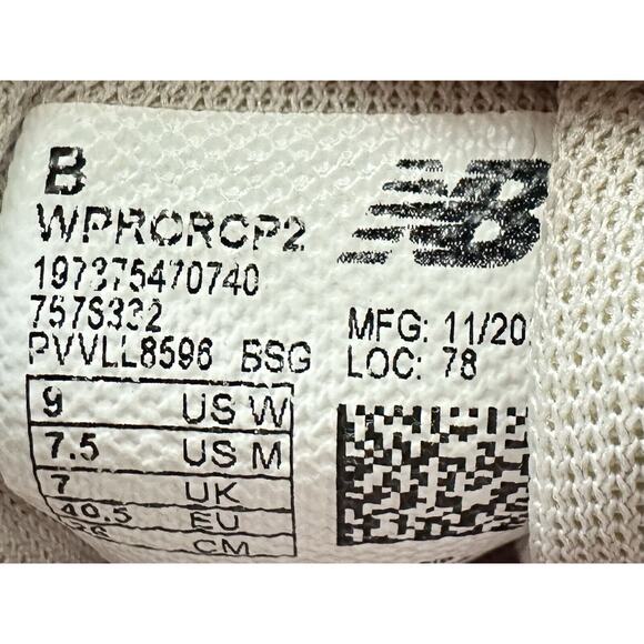 Women's New Balance DynaSoft Pro Run V2 Light Biege Running Shoes Sz 9B Athletic - Picture 10 of 10